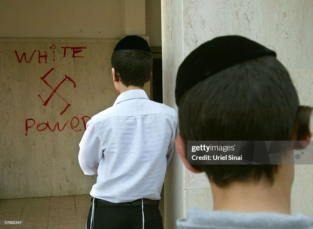 Synagogue Walls Desecrated With Anti-Semitic Graffiti