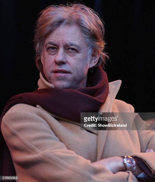Sir Bob Geldof receives the "freedom of the city" honour in their hometown March 5, 2006 in Dublin, Ireland. Sir Bob was joined by his father Bob...