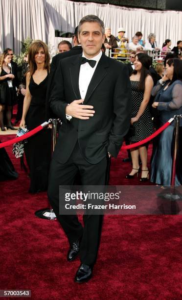 Actror/writer/producer George Clooney arrives to the 78th Annual Academy Awards at the Kodak Theatre on March 5, 2006 in Hollywood, California.