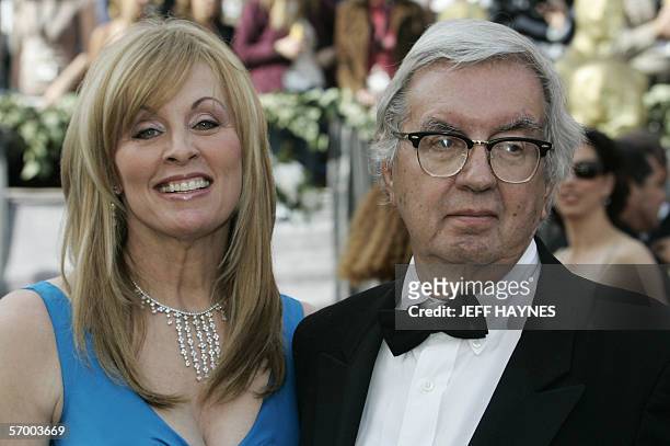 Hollywood, UNITED STATES: Writers Larry McMurtry and Diana Ossana arrive 05 March for the 78th Academy Awards at the Kodak Theater in Hollywood,...