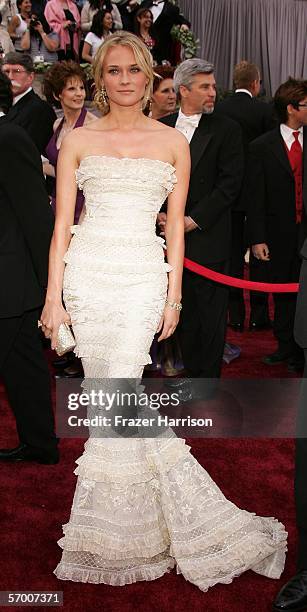 Actress Diane Kruger arrives to the 78th Annual Academy Awards at the Kodak Theatre on March 5, 2006 in Hollywood, California.