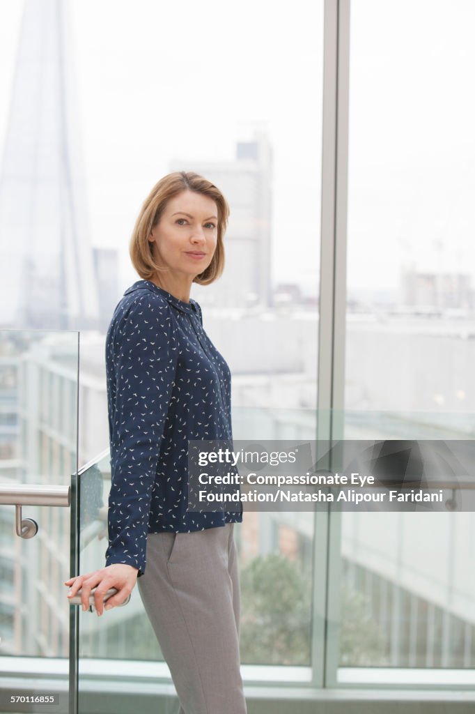 Portrait of smiling businesswoman