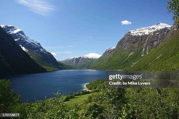 lodal valley panorama - olden foto e immagini stock