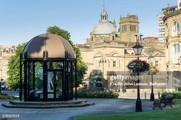 pavilion and royal baths, harrogate - harrogate stock pictures, royalty-free photos & images