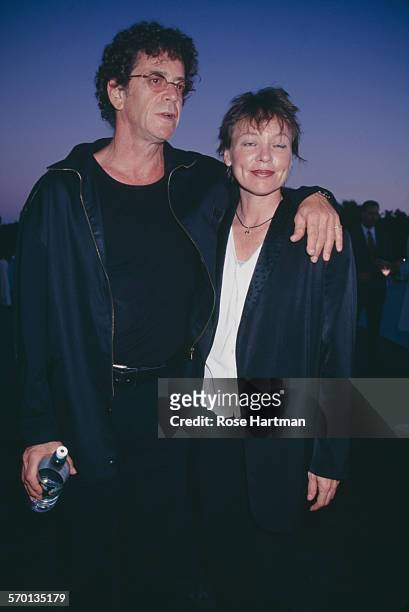 American musician, Lou Reed and experimental performance artist, Laurie Anderson, USA, circa 1995.