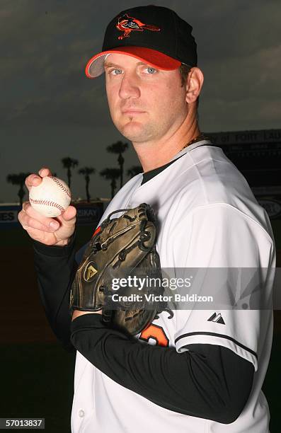 Pitcher Todd Williams of the Baltimore Orioles poses for photo day at Fort Lauderdale Stadium on February 27, 2006 in Fort Lauderdale, Florida.