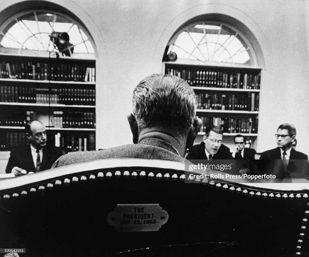 Lyndon B Johnson In Conference