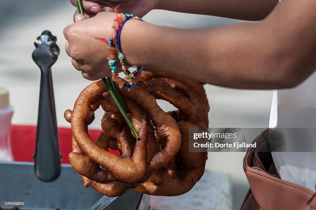 Churros on a string