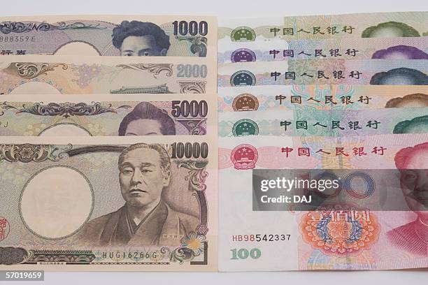 paper money - five thousand yen note stock pictures, royalty-free photos & images