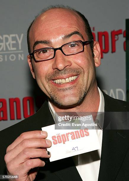 Actor John Ventimiglia arrives at the HBO Season Premiere Of "The Sopranos" at the Museum of Modern Art on March 7, 2006 in New York City.