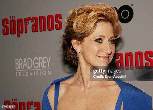 Actress Edie Falco attends the sixth season premiere of the HBO series "The Sopranos" at the Museum Of Modern Art, March 7, 2006 in New York City.
