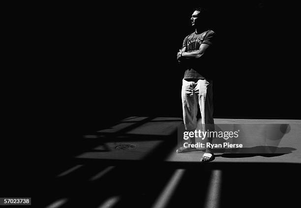 Australian runner Josh Ross poses during a media call at Albert Park March 8, 2006 in Melbourne, Australia.