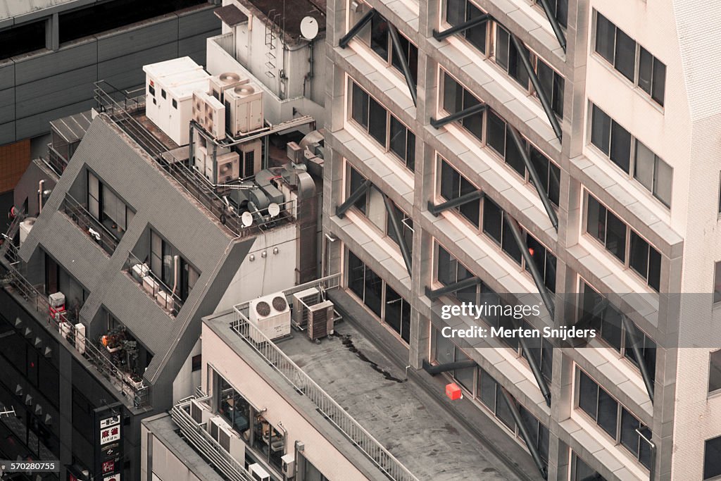 Close Rooftops Building Rooftop Closeups From Above High-Res Stock Photo - Getty Images