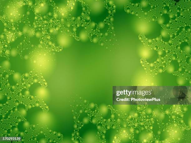fractal bubbles - blowing bubble stock illustrations
