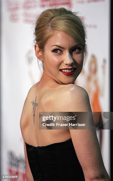 Actress Laura Ramsey attends DreamWorks Pictures' premiere of "Shes the Man" at the Mann Village Theater on March 8, 2006 in Westwood, California.