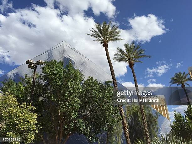 Photo of the Luxor pyramid with Mandalay Bay in the background