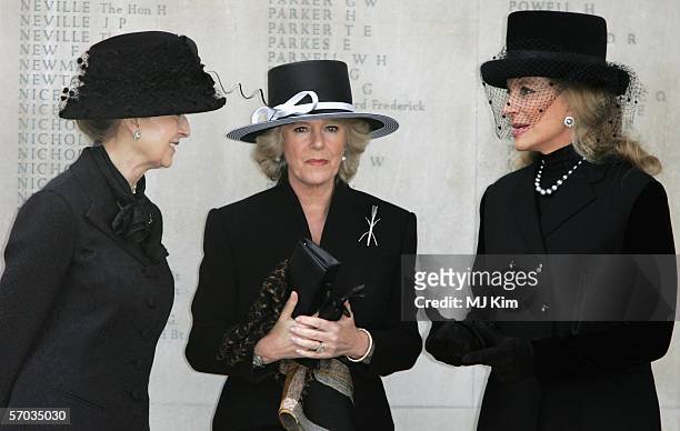 Princess Alexandra , Camilla, Duchess of Cornwall and Princess Michael of Kent attend the second memorial service for Lord Lichfield, Royal...