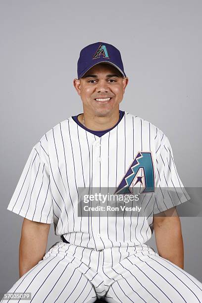 Alex Cintron of the Arizona Diamondbacks poses for a portrait during photo day at Tucson Electric Park on February 24, 2006 in Tucson, Arizona.