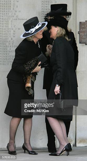 Camilla, Duchess of Cornwall , Sophie Rhys-Jones, Countess of Wessex and Princess Michael of Kent attend the second memorial service for Lord...