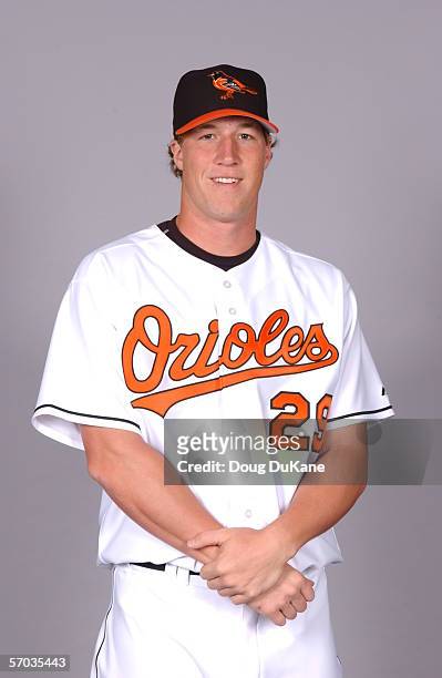 Adam Loewen of the Baltimore Orioles during photo day at Ft Lauderdale Stadium on February 27, 2006 in Ft. Lauderdale, Florida.