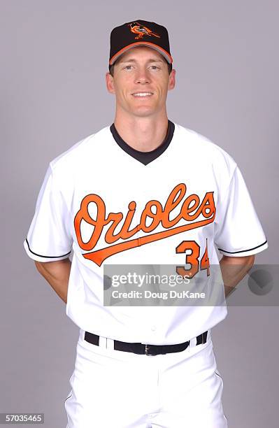 Kris Benson of the Baltimore Orioles during photo day at Ft Lauderdale Stadium on February 27, 2006 in Ft. Lauderdale, Florida.