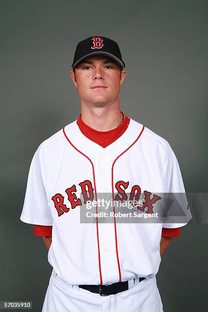 Jon Lester of the Boston Red Sox during photo day at City of Palms Park on February 26, 2006 in Ft. Myers, Florida.
