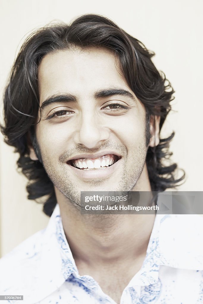 Portrait of a young man smiling