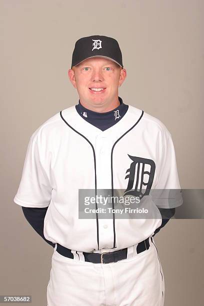 Chris Shelton of the Detroit Tigers during photo day at Marchant Stadium on February, 26 2006 in Lakeland, Florida.