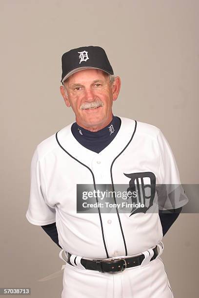 Jim Leyland of the Detroit Tigers during photo day at Marchant Stadium on February, 26 2006 in Lakeland, Florida.