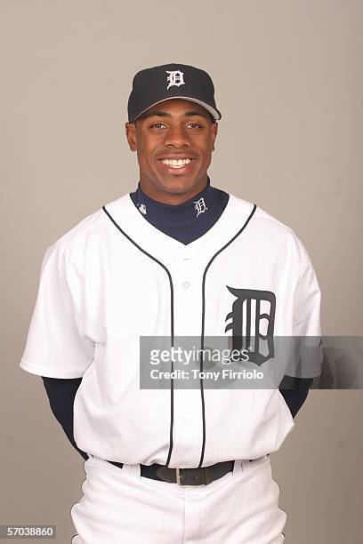 Curtis Granderson of the Detroit Tigers during photo day at Marchant Stadium on February, 26 2006 in Lakeland, Florida.