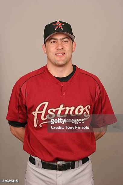Mike Lamb of the Houston Astros during photo day at Osceola County Stadium on February 25, 2006 in Kissimmee, Florida.