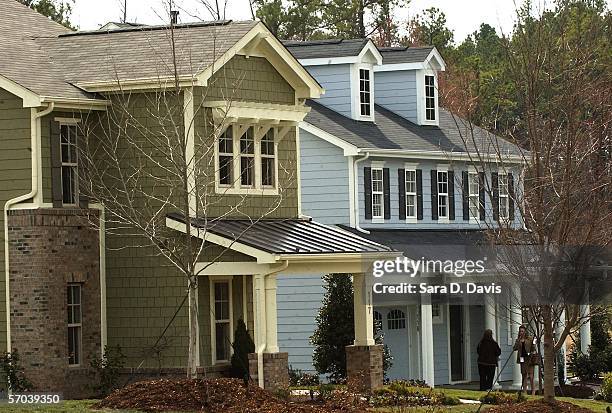 The Lily Pond and Katonah model homes lie in Martha Stewart's Twin Lakes Community on March 9, 2005 in Cary, North Carolina. Twin Lakes is the first...