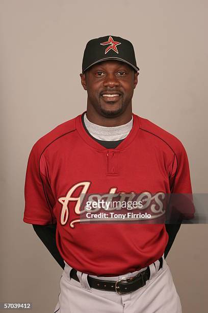 Preston Wilson of the Houston Astros during photo day at Osceola County Stadium on February 25, 2006 in Kissimmee, Florida.