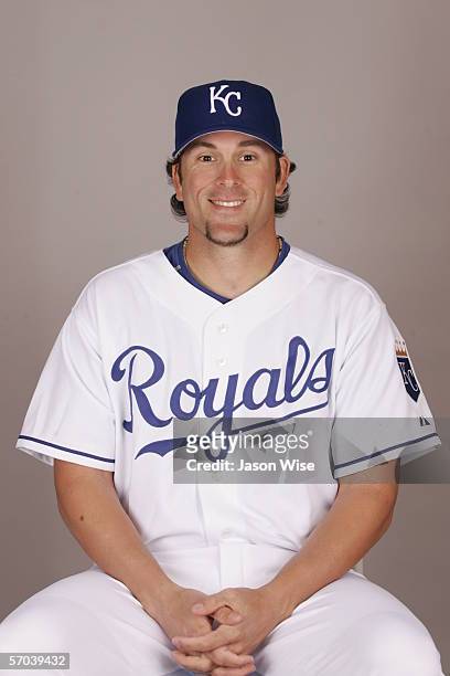 Doug Mientkiewicz of the Kansas City Royals during photo day at Surprise Stadium on February 25, 2006 in Surprise, Arizona.
