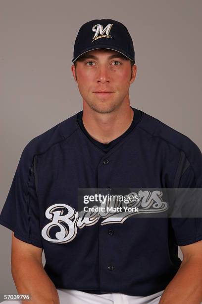 Chris Capuano of the Milwaukee Brewers during photo day at Maryvale Stadium on February 27, 2006 in Maryvale, Arizona.