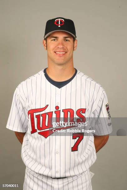 Joe Mauer of the Minnesota Twins during photo day at Hammond Stadium on February 27, 2007 in Ft. Myers, Florida.