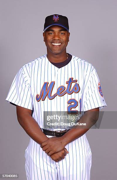 Carlos Delgado of the New York Mets during photo day at Mets Stadium on February 24, 2006 in Port St. Lucie, Florida.