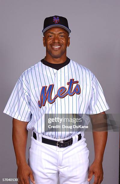 Julio Franco of the New York Mets during photo day at Mets Stadium on February 24, 2006 in Port St. Lucie, Florida.