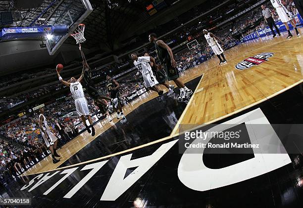 Chris Copeland of the Colorado Buffaloes puts up a jump-hook shot against the Baylor Bears during the first round of the Phillips 66 Big 12 Men's...