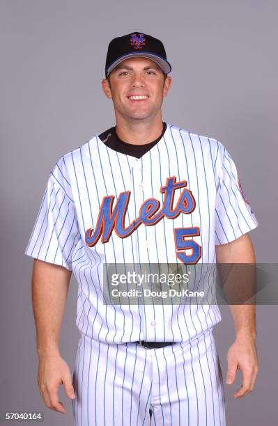 David Wright of the New York Mets during photo day at Mets Stadium on February 24, 2006 in Port St. Lucie, Florida.