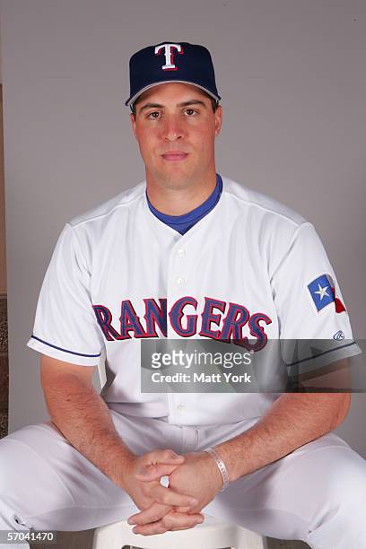 Mark Teixeira of the Texas Rangers during photo day at Surprise Stadium on February 22, 2006 in Surprise, Arizona.