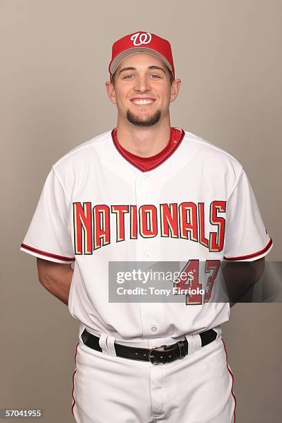Bill Bray of the Washington Nationals during photo day at Space Coast Stadium on February 27, 2006 in Viera, Florida.