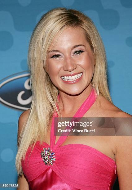 Contestant Kellie Pickler attends a party to celebrate the American Idol top 12 finalists on March 9, 2006 at the Pacific Design Center in Los...