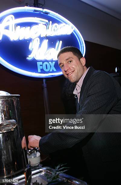 Contestant Elliott Yamin attends a party to celebrate the American Idol top 12 finalists on March 9, 2006 at the Pacific Design Center in Los...