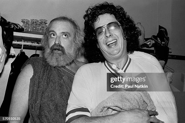 Flo Howard Portrait of American Rock group Flo and Eddie (Mark Volman and Howard ...