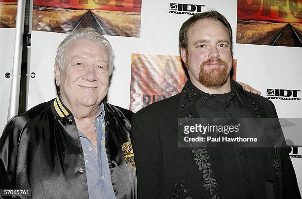 Recording Artist Jack "Cowboy" Clement and John Carter Cash attend the after party for opening night of "Ring of Fire" at the New York Marriott...