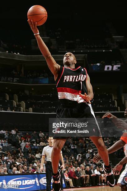 Jarrett Jack of the Portland Trail Blazers shoots against the Charlotte Bobcats during the game at the Charlotte Bobcats Arena in Charlotte, North...