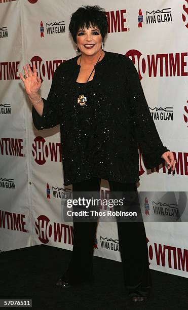 Actress Liza Minnelli attends Showtime & Broadway Cares/Equity Fights AIDS Presents Liza With A "Z" Screening at Ziegfeld Theatre on March 13, 2006...