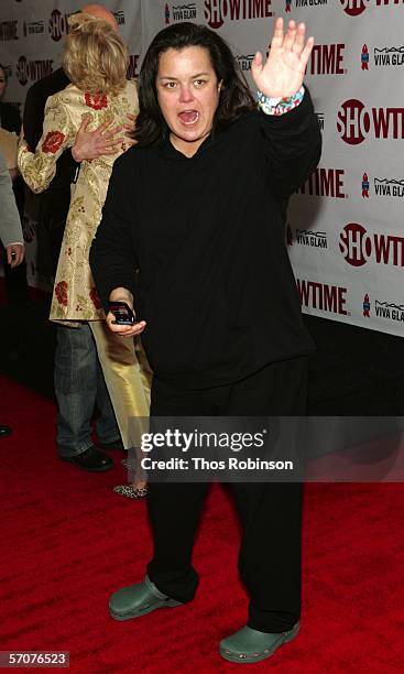 Rosie O'Donnell attends Showtime & Broadway Cares/Equity Fights AIDS Presents Liza With A "Z" Screening at Ziegfeld Theatre on March 13, 2006 in New...