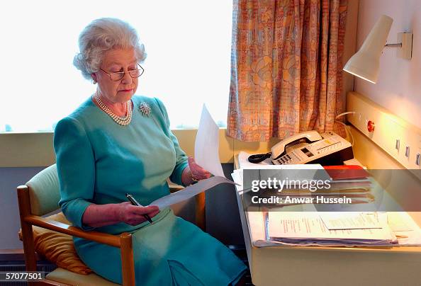 Queen Elizabeth II on the Royal Train Queen Elizabeth II on the Royal Train